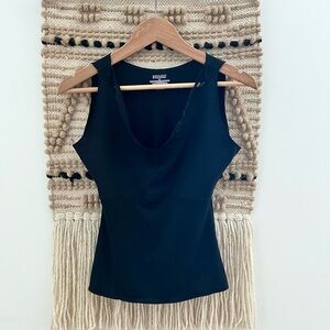 SPANX Black Fitted Sleeveless Tank Top